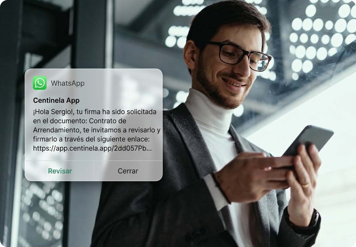 Firma a través de WhatsApp con Centinela
